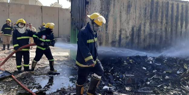 Bağdat’ta askeri havalimanında yangın