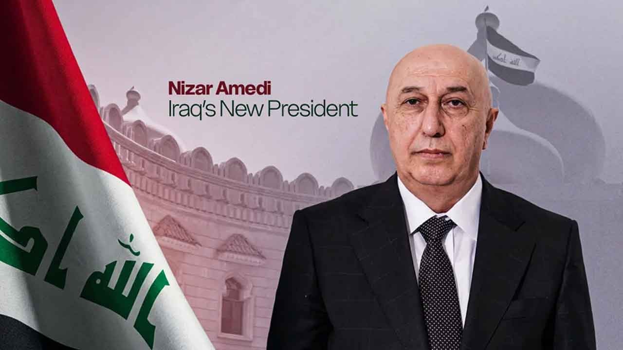 Bağdat'ta yeni dönem başladı! Irak'ın yeni Cumhurbaşkanı sarayda düzenlenen törenle koltuğu devraldı!