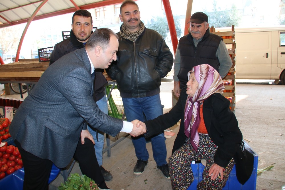 Bağımsız aday Gökçe’den pazaryeri ziyareti 