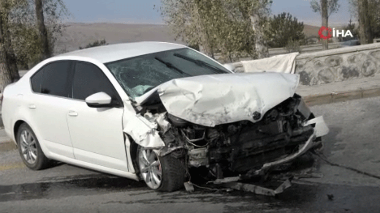 Bahçe duvarına çarpan otomobilde baba ve oğul yaralandı