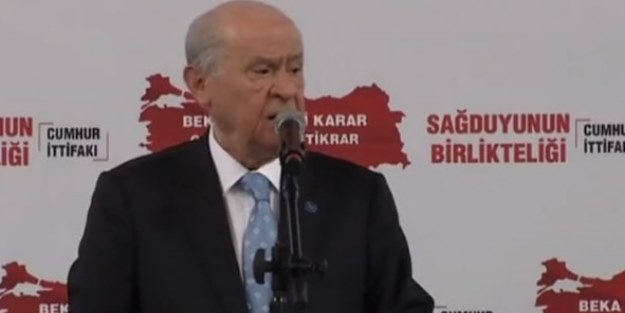 Bahçeli resti çekti: Hodri meydan