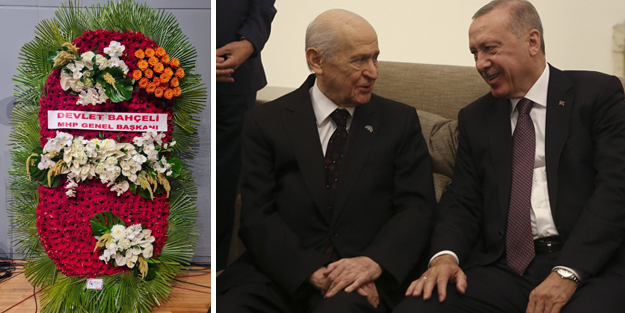 Bahçeli'den AK Parti'ye anlamlı jest! Çiçeklerin sayısı dikkat çekti