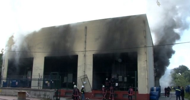 Bahçelievler ana trafo merkezinde yangın çıktı