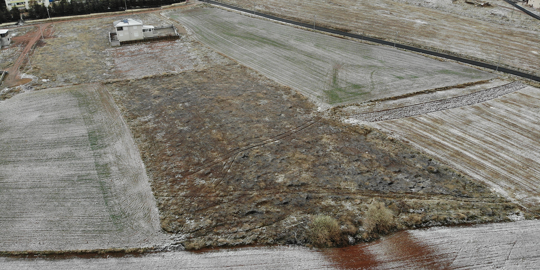 Bahçeli’nin bağışladığı o arsa havadan görüntülendi...