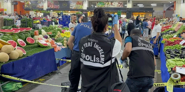 Bahçeşehir'de pazar yerinde silah sesleri