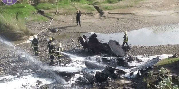 O ülkeye ait F-16 uçağı düştü!
