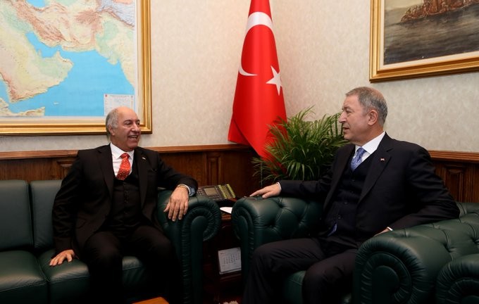 Bakan Akar, Irak Ankara Büyükelçisi Janabi’yi kabul etti 