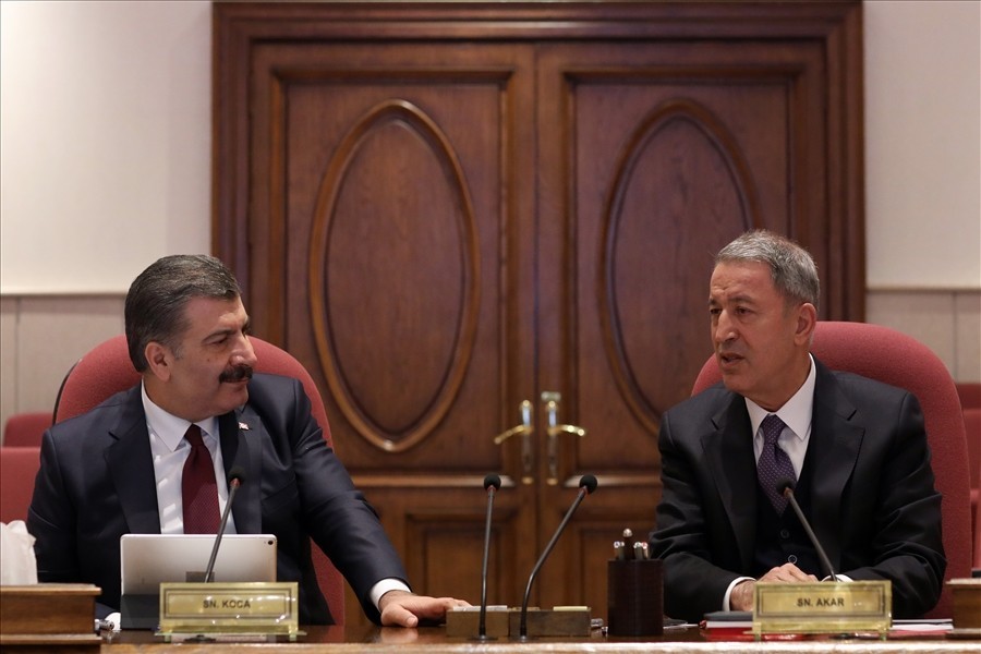 Bakan Akar ve Bakan Koca başkanlığında koordinasyon toplantısı 