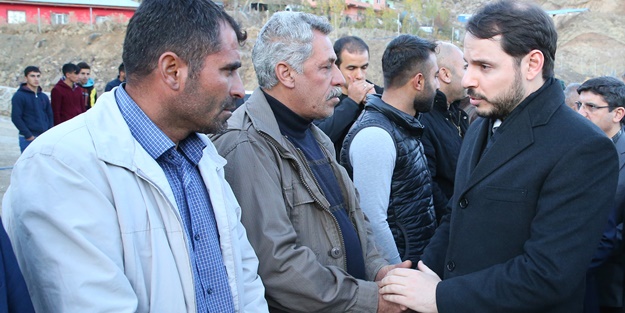 Bakan Albayrak, maden faciası bölgesinde