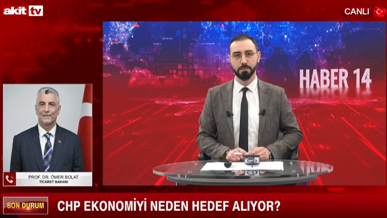 Bakan Bolat CHP’nin boykot ihanetini Akit TV’de değerlendirdi