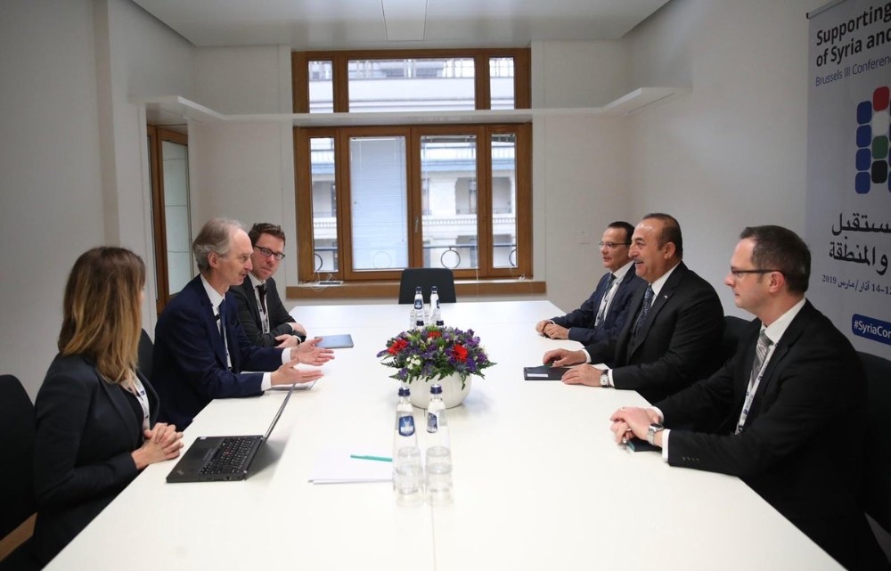 Bakan Çavuşoğlu, BM Genel Sekreteri’nin Suriye Özel Temsilcisi Pedersen ile görüştü 