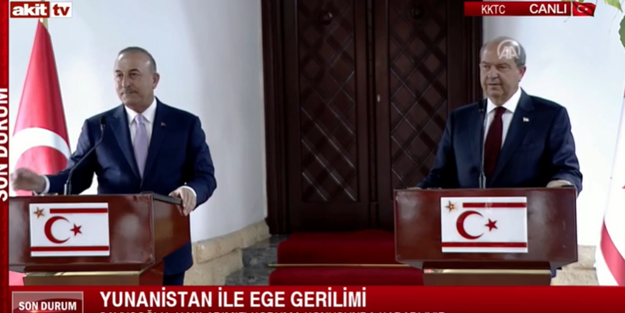 Bakan Çavuşoğlu ile KKTC Cumhurbaşkanı Tatar görüştü