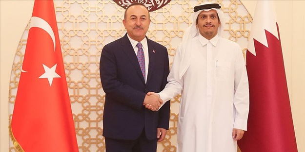 Bakan Çavuşoğlu Katarlı mevkidaşıyla görüştü