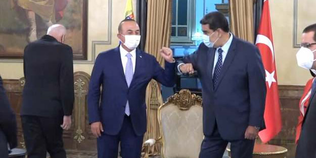 Bakan Çavuşoğlu Venezuela Devlet Başkanı Maduro ile görüştü