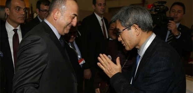 Bakan Çavuşoğlu'na Kore selamı