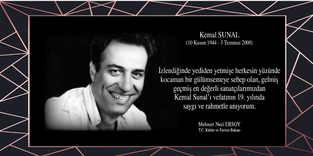 Bakan Ersoy’dan Kemal Sunal paylaşımı 