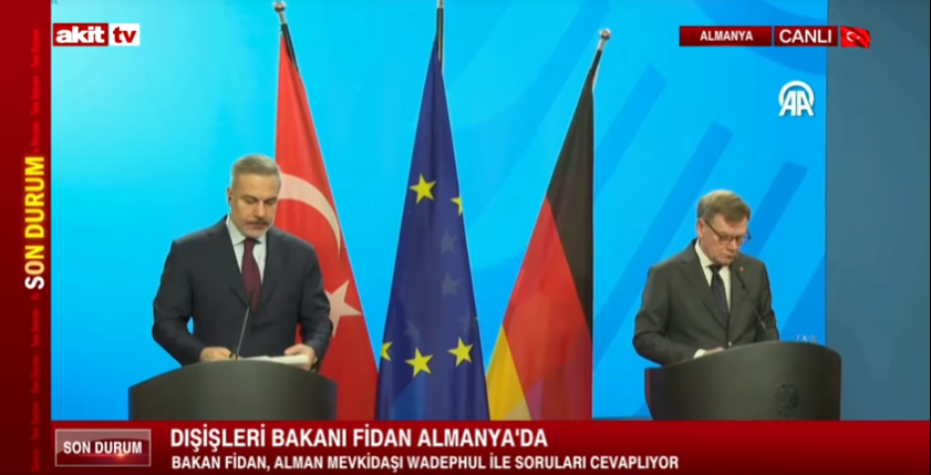 Bakan Fidan Alman meslektaşı ile ilgili açıklamalarda bulundu