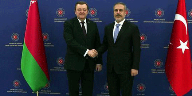 Bakan Fidan, Belaruslu mevkidaşı ile bir araya geldi