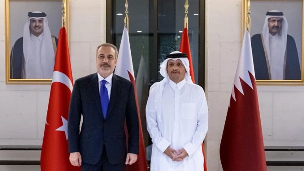 Bakan Fidan, Katar Başbakanı El Sani ile bir araya geldi