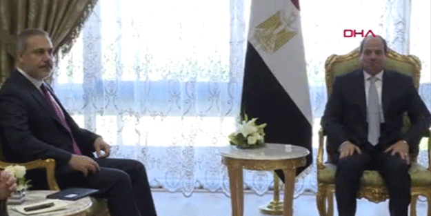 Bakan Fidan, Mısır Cumhurbaşkanı Sisi ile görüştü