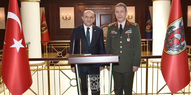 Bakan Işık'tan Orgeneral Akar'a ziyaret