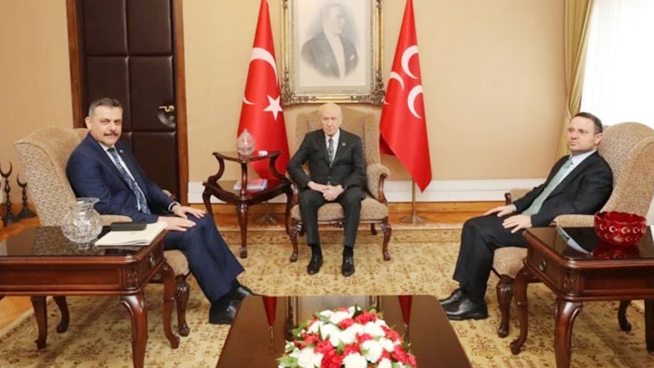 Bakan Gürlek ve Çiftçi'den Bahçeli'ye ziyaret! Konu: Milli meseleler!