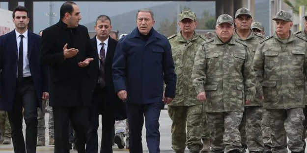 Bakan Akar ve komutanlar sınırda! Kritik 'Libya' mesajı