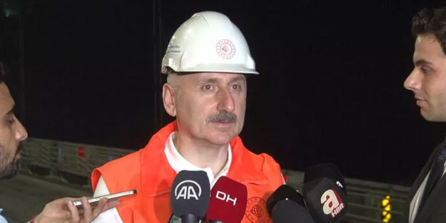 Bakan Karaismailoğlu, FSM Köprüsü'ndeki asfalt bakım çalışmasını inceledi