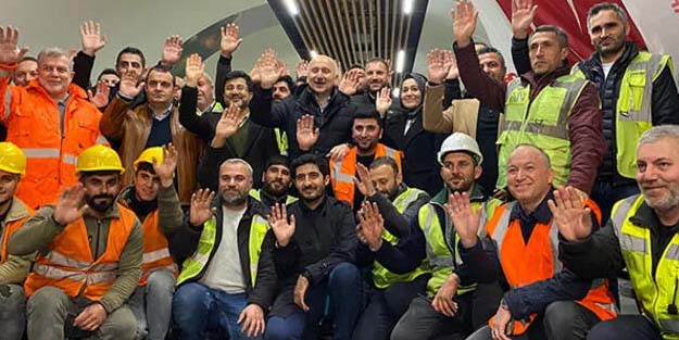 Bakan Karaismailoğlu yeni yıla çalışanlarla girdi