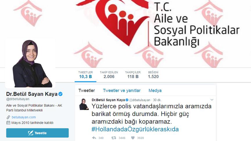 Bakan Kaya: Yüzlerce polis vatandaşlarımızla aramızda barikat örmüş durumda