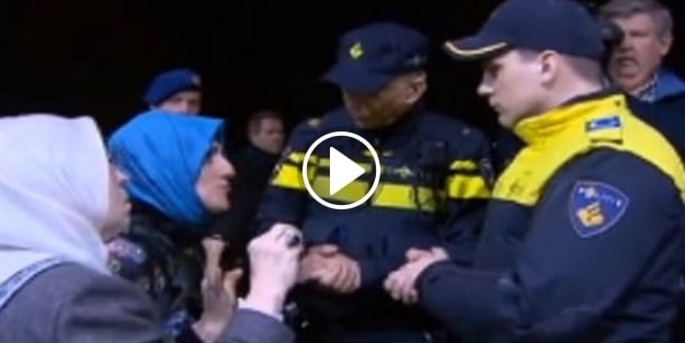 Bakan Kaya'nın konvoyu Hollanda'da durduruldu! İşte ilk görüntüler...