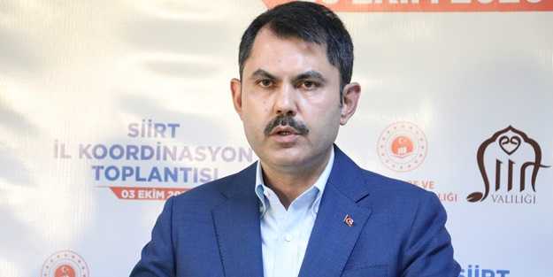 Bakan Kurum açıkladı: 2022 yılına kadar teslim edeceğiz
