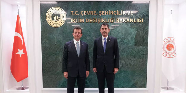 Bakan Kurum, İBB Başkanı Ekrem İmamoğlu'nu kabul etti! 1,5 saatlik görüşme