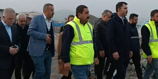 Bakan Kurum, İslahiye'de geçici barınma alanlarını denetledi