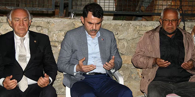 Bakan Kurum’dan ailelere taziye ziyareti