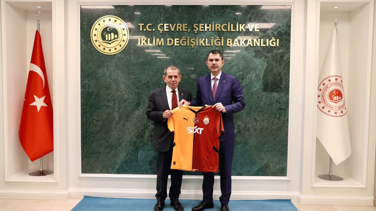 Bakan Murat Kurum, Galatasaray Başkanı Dursun Özbek’i kabul etti