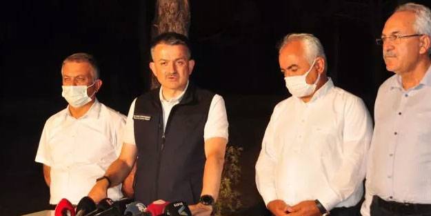 Bakan Pakdemirli yangınlar hakkında bilgi verdi