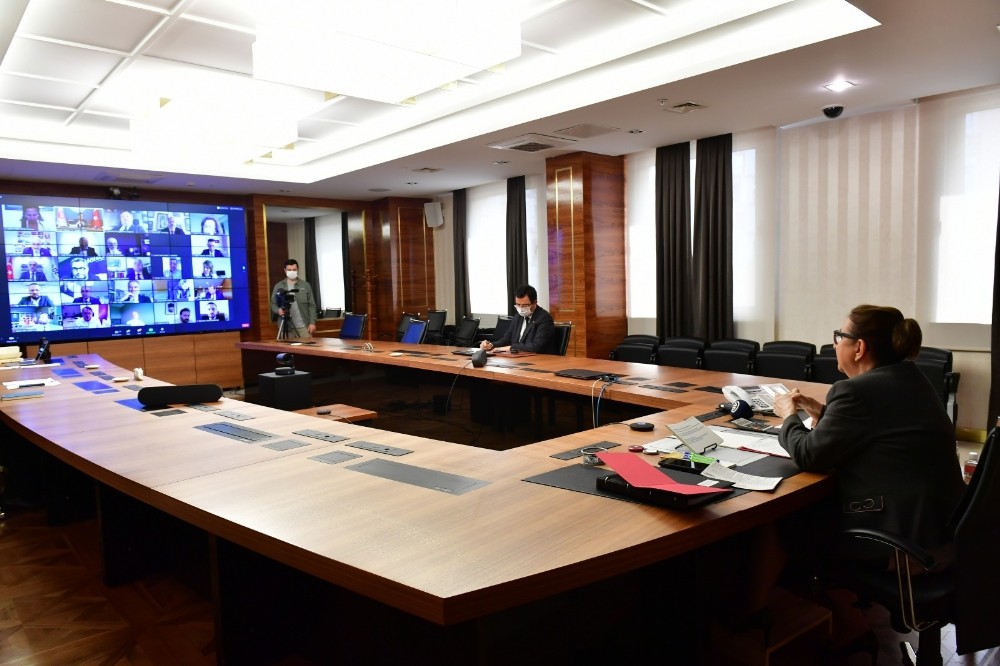 Bakan Pekcan, AB Ülkeleri İş Konseyi Başkanları ile görüştü 