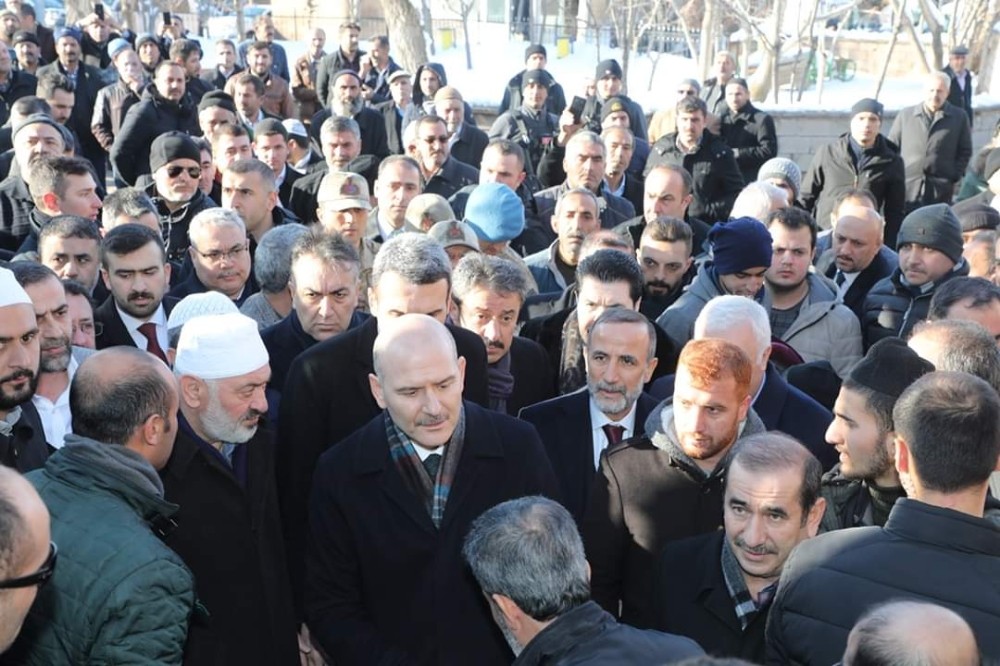 Bakan Soylu, Abdulkerim Çevik’in taziyesine katıldı 