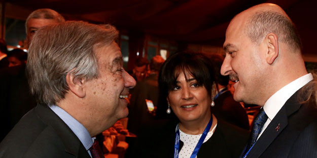 Bakan Soylu, Guterres ile görüştü