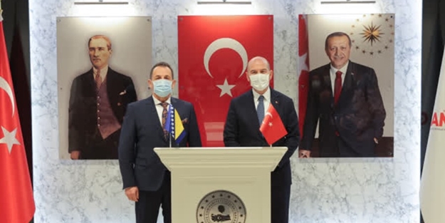 Bakan Soylu, Boşnak Güvenlik Bakanı Cikotic ile görüştü