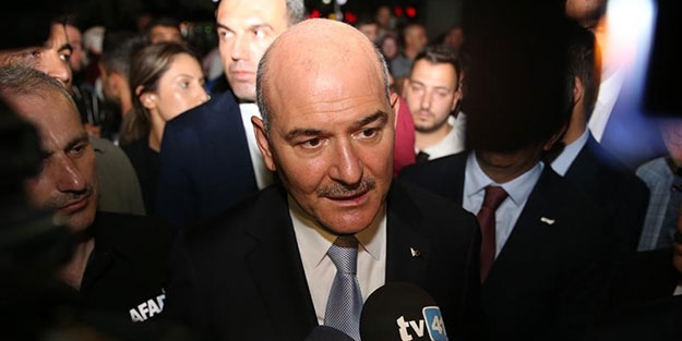 Bakan Soylu, büyük acının yaşandığı yerde konuştu
