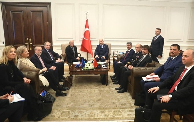 Bakan Soylu, Fontelles ve Berger ile bir araya geldi 