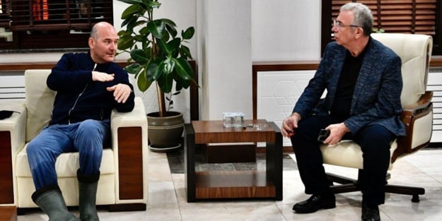 Bakan Soylu ile Mansur Yavaş bir araya geldi! Görüşmedeki detay sosyal medyayı salladı