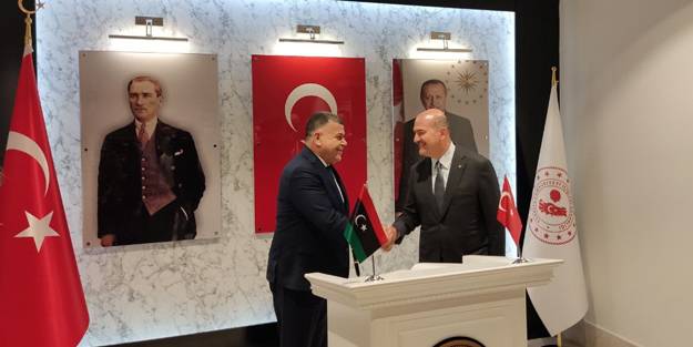 Bakan Soylu, Libyalı mevkidaşıyla bir araya geldi