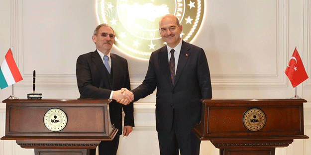Bakan Soylu, Macar mevkidaşı ile bir araya geldi