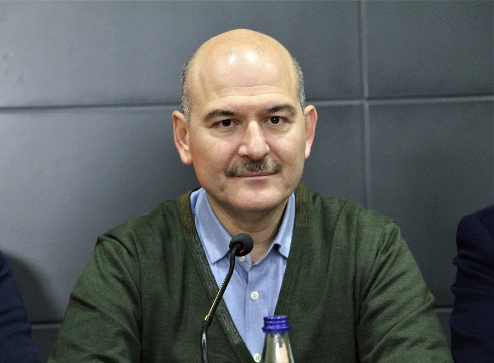 Bakan Soylu, partililerle değerlendirme toplantısına katıldı 