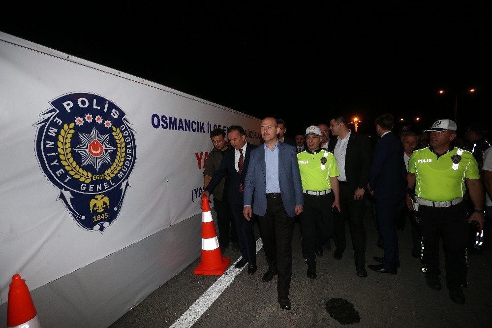 Bakan Soylu, sürücülerle bayramlaştı 