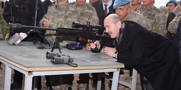 Bakan Soylu'dan atış talimi!