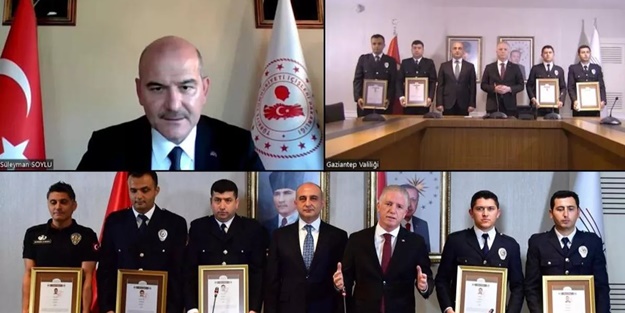 Bakan Soylu'dan o polislere ödül